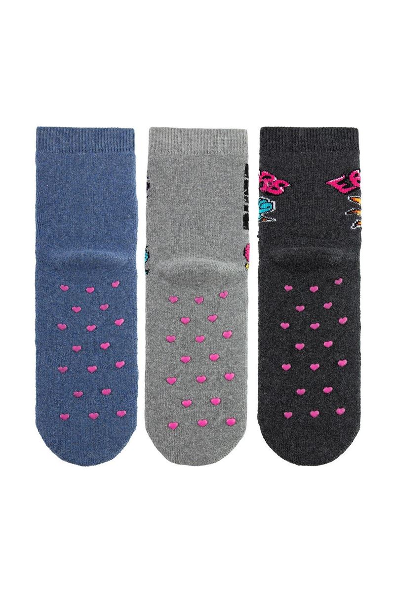 BROSS HAPPY GIRLS' TERRY SOCKS ASORTY