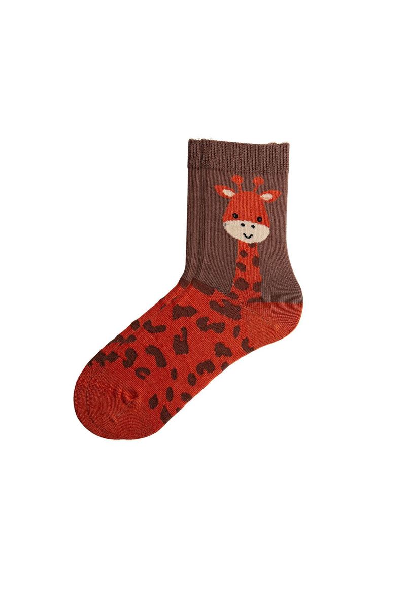 BROSS KIDS ANIMAL PATTERNED CREW SOCKS ASORTY