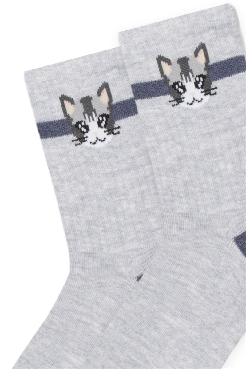 BROSS ANIMALS PATTERNED BOYS TERRY SOCKS ASORTY