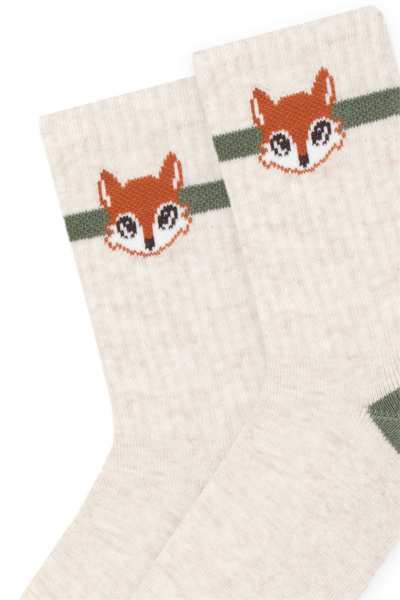 BROSS ANIMALS PATTERNED BOYS TERRY SOCKS ASORTY