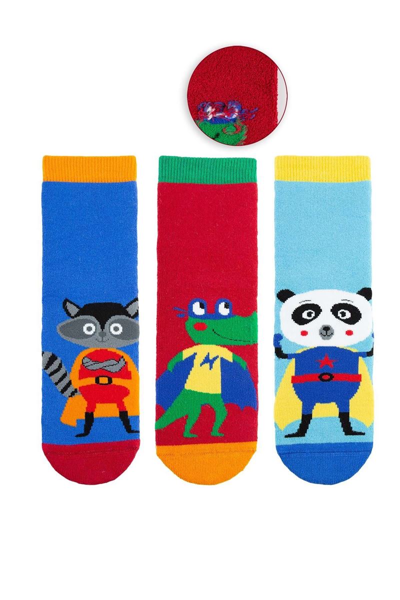 BROSS HEROS BOYS' TERRY SOCKS ASORTY