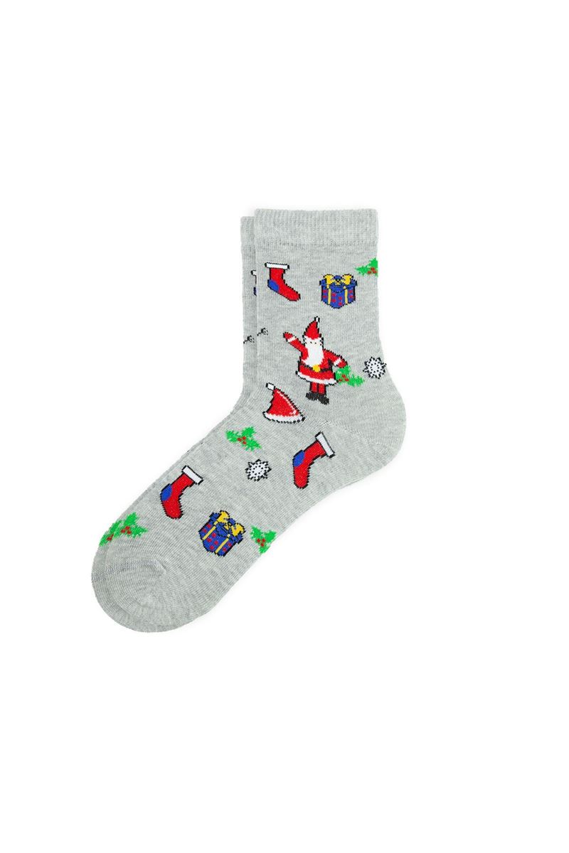 BROSS KIDS' PRESENT CREW SOCKS ASORTY