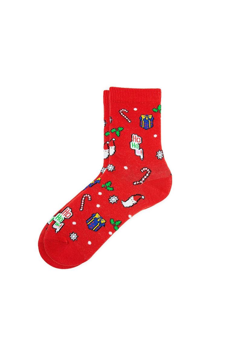 BROSS KIDS' PRESENT CREW SOCKS ASORTY