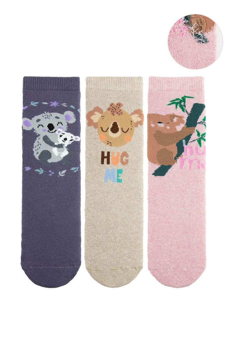 BROSS HUG ME GIRLS’ TERRY SOCKS ASORTY