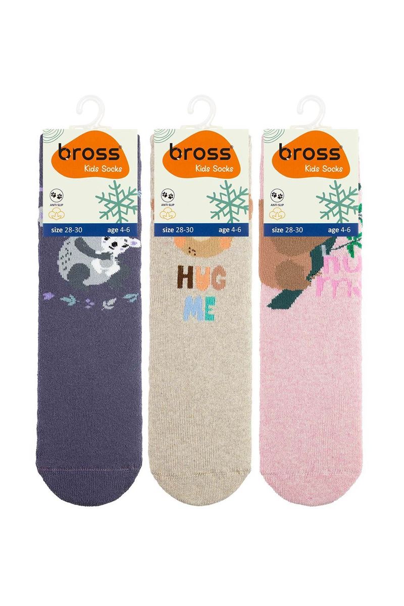 BROSS HUG ME GIRLS’ TERRY SOCKS ASORTY