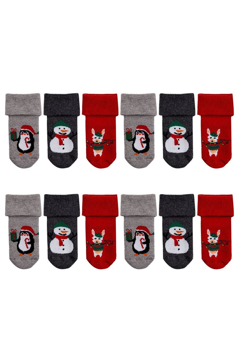 BROSS BABY TERRY CREW SOCKS ASORTY