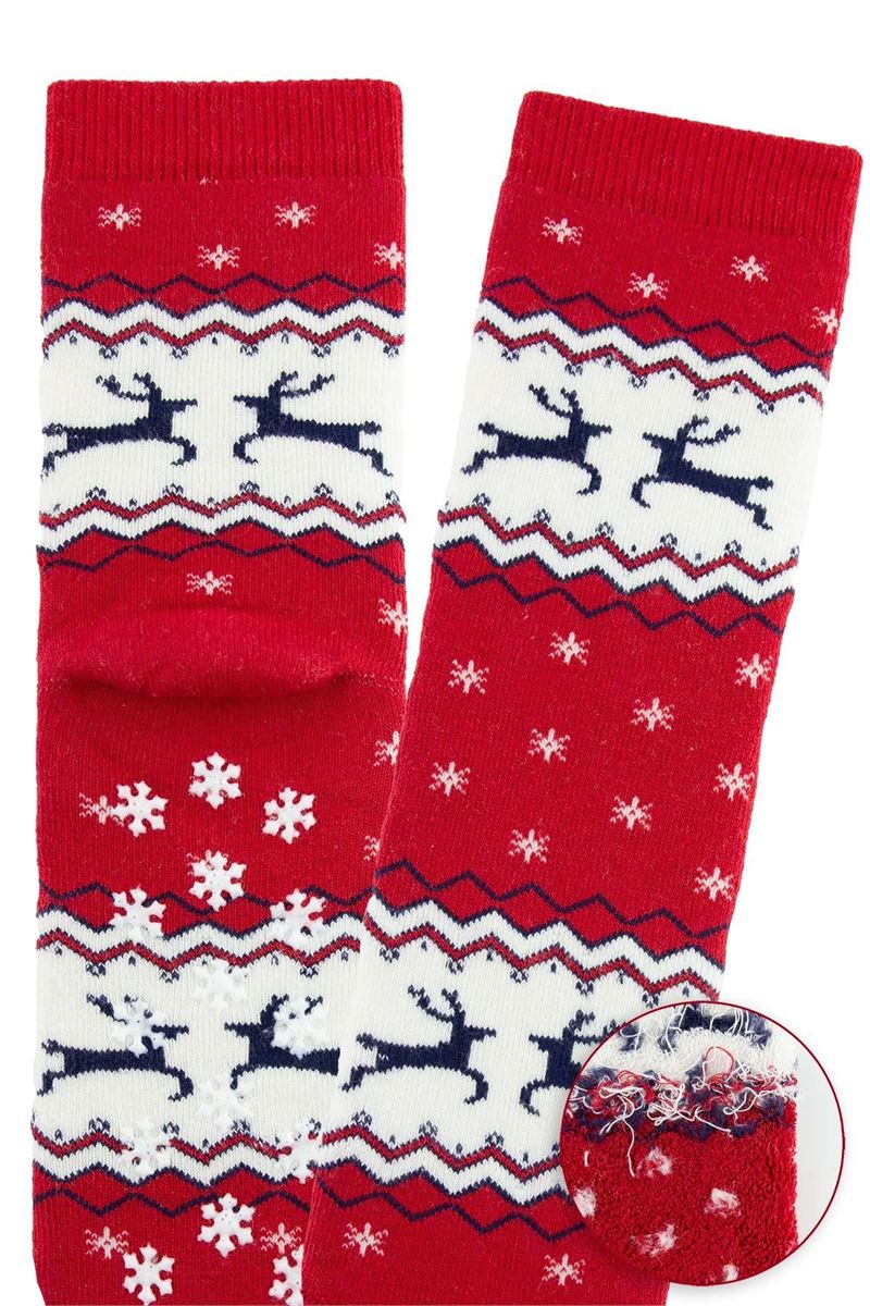 BROSS SNOW GIRLS' TERRY SOCKS ASORTY