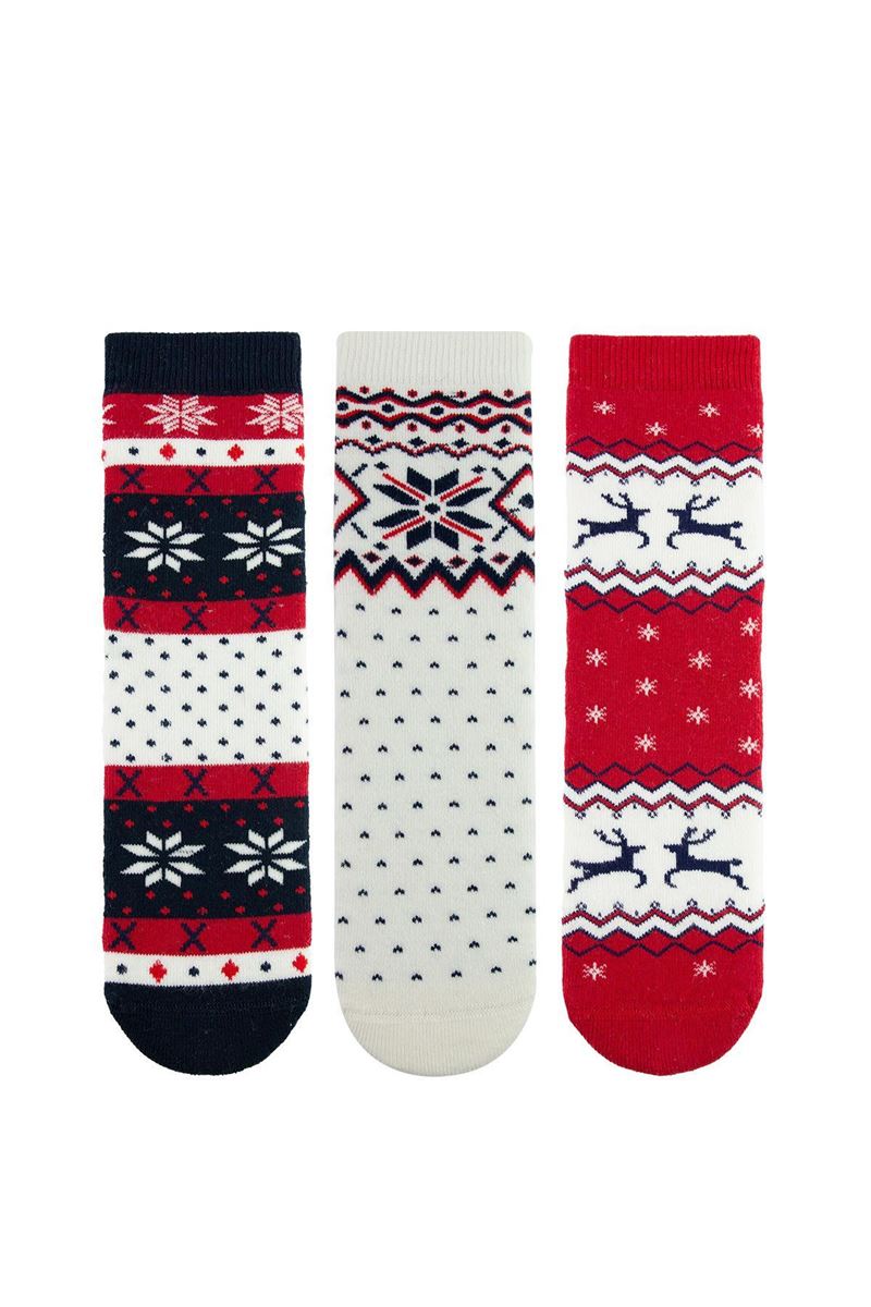 BROSS SNOW GIRLS' TERRY SOCKS ASORTY