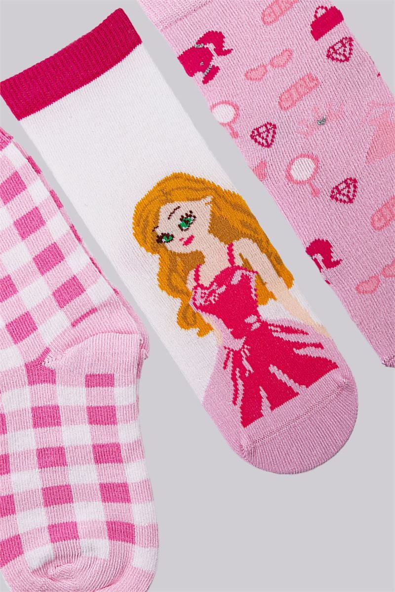 BROSS GIRLS' CREW SOCKS ASORTY