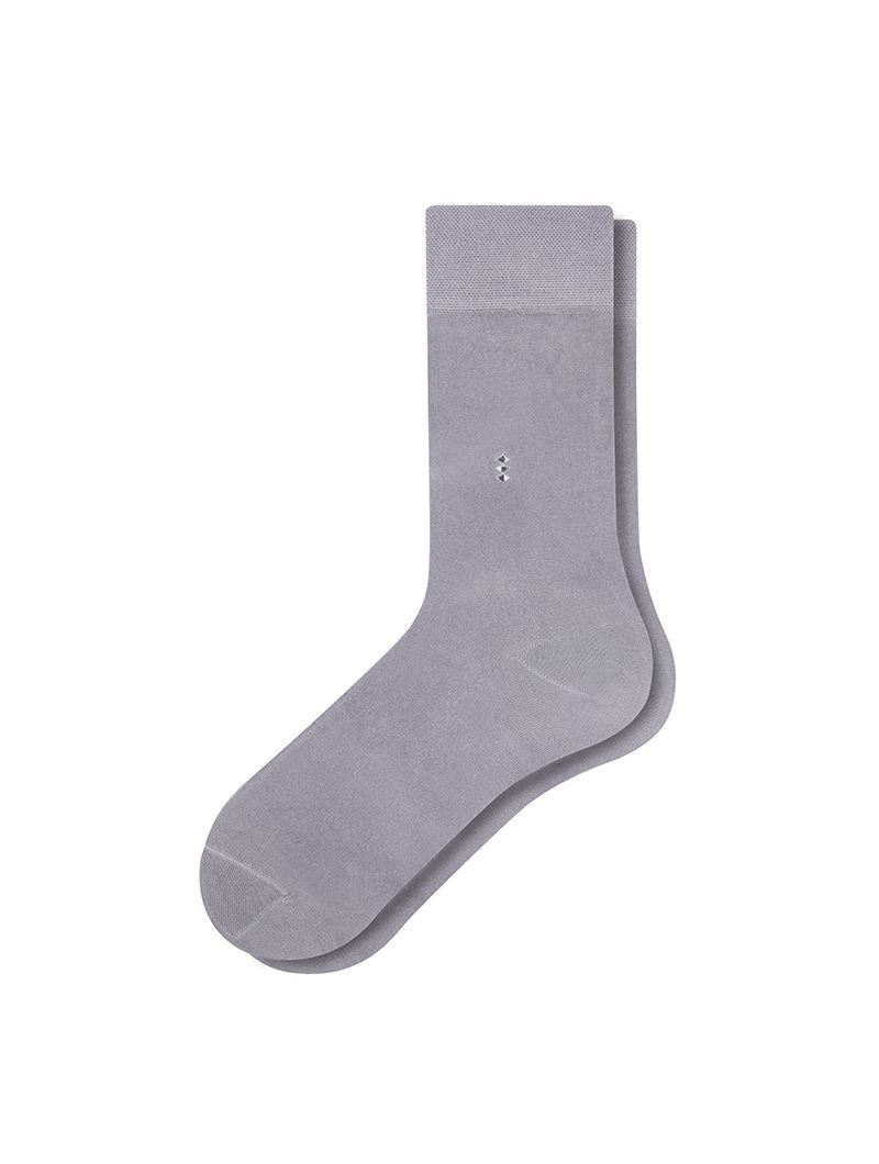 BROSS TINY PATTERNED OF STOCKING MEN S BAMBOO SOCKS GREY