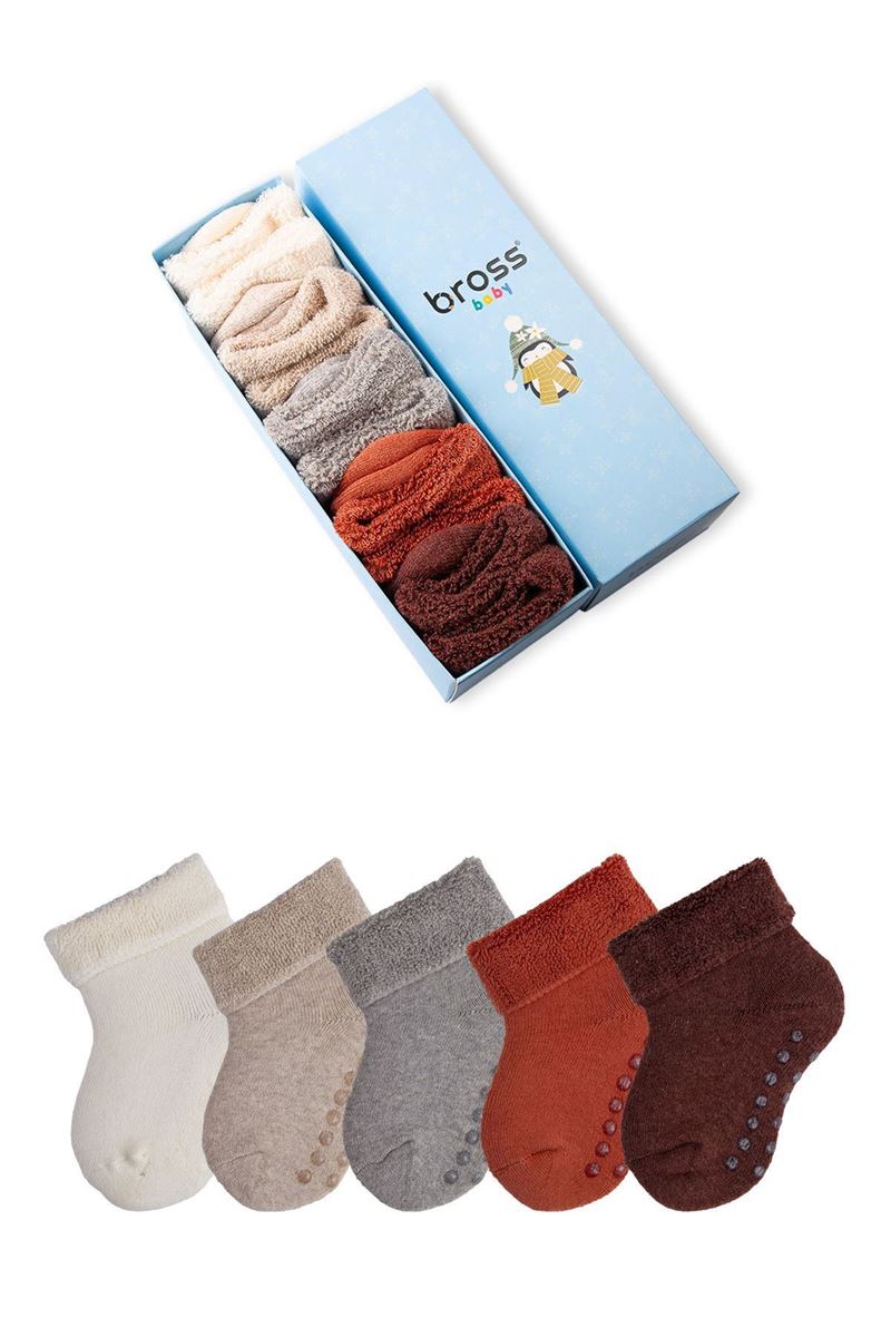 BROSS BABY TERRY SOCKS BOX ASORTY