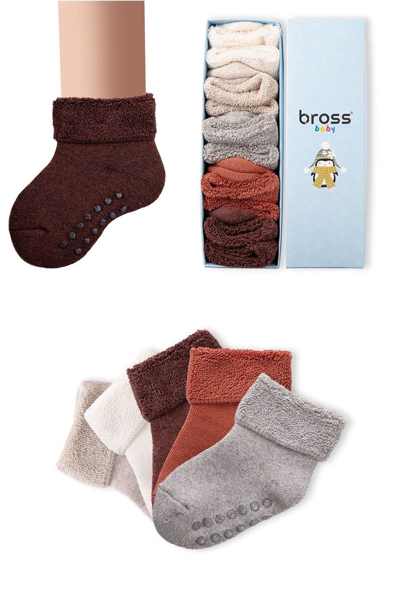 BROSS BABY TERRY SOCKS BOX ASORTY