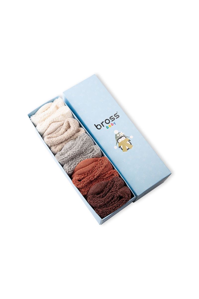 BROSS BABY TERRY SOCKS BOX ASORTY