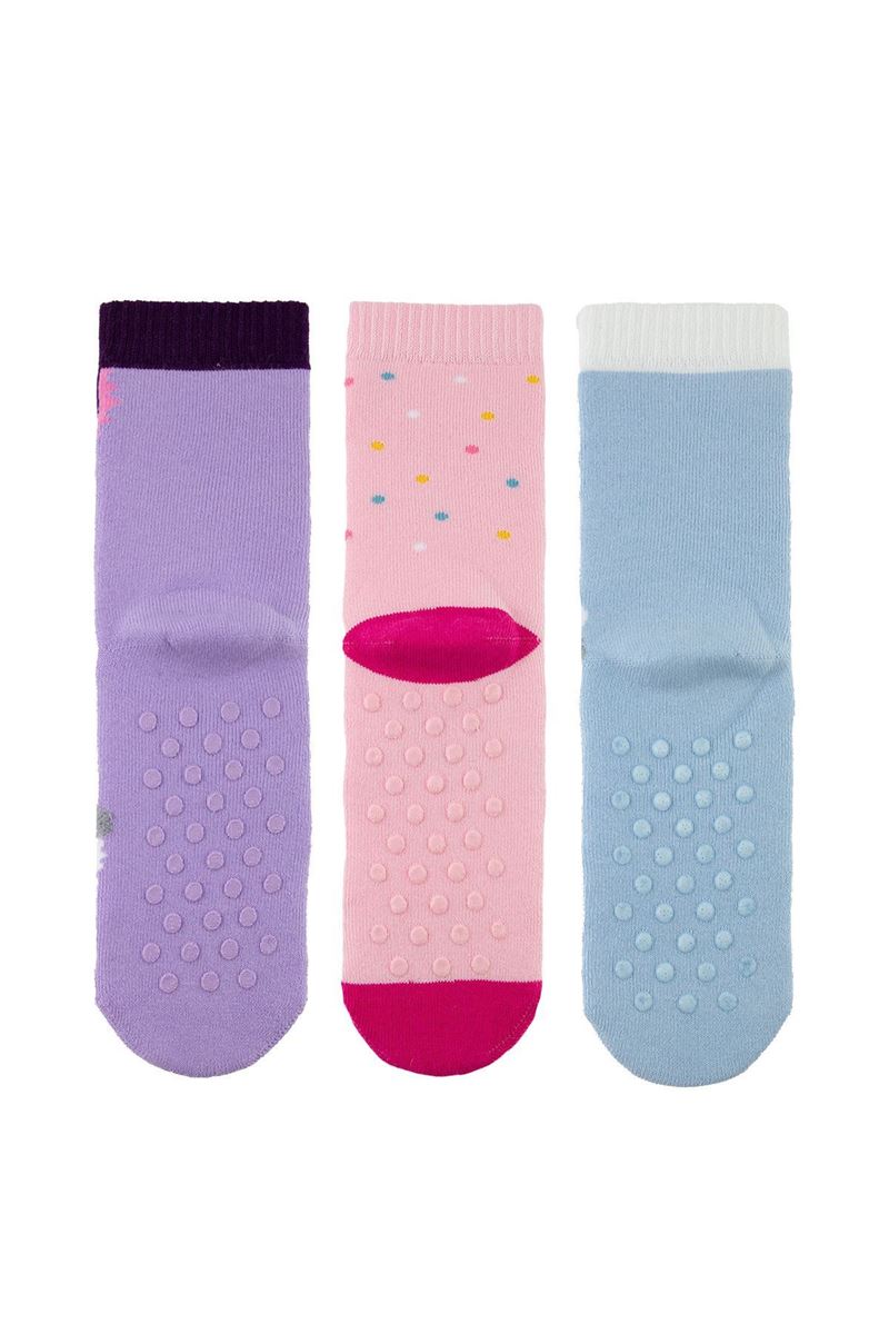 BROSS PINKY ANIMAL GIRLS’ TERRY SOCKS ASORTY