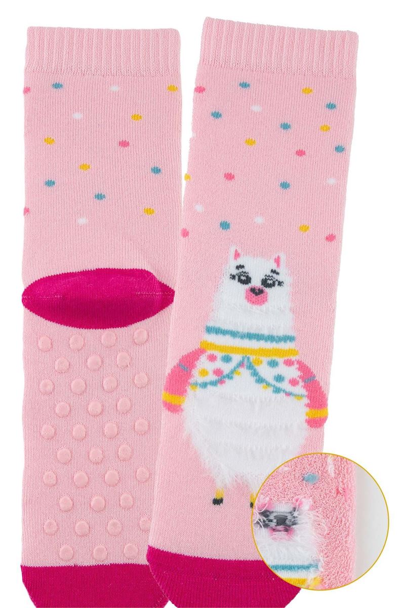 BROSS PINKY ANIMAL GIRLS’ TERRY SOCKS ASORTY