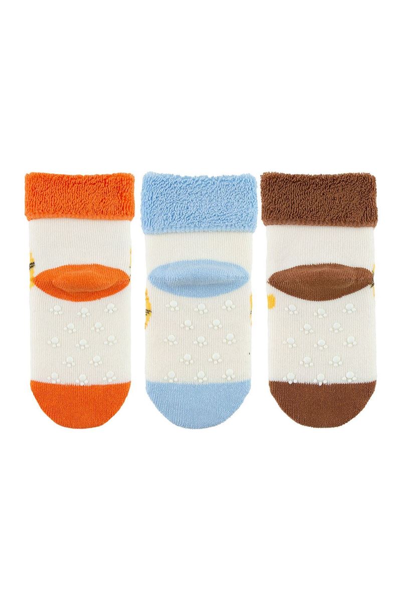 BROSS JUMPING LION BABY BOYS’ TERRY SOCKS ASORTY