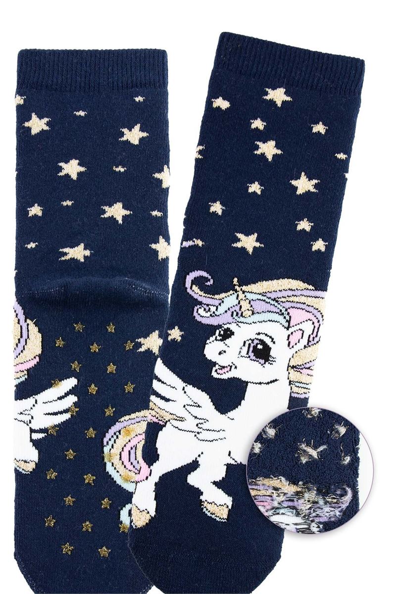 BROSS SWEET UNICORN GIRLS’ TERRY SOCKS ASORTY