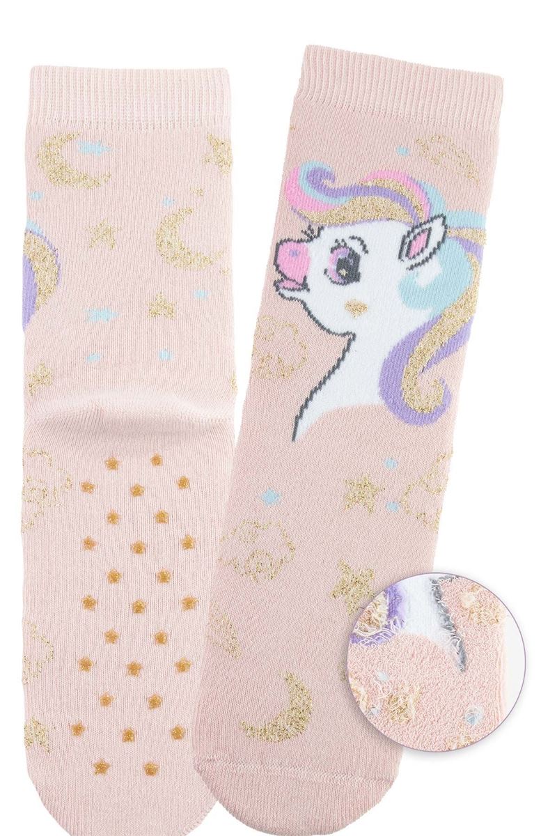 BROSS SWEET UNICORN GIRLS’ TERRY SOCKS ASORTY