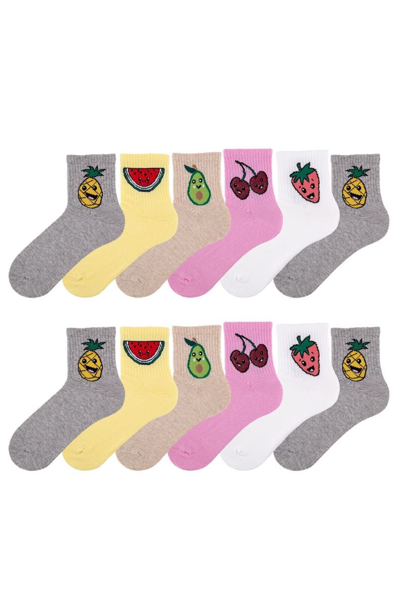 TULIP FRUIT WOMEN SPORTS SOCK ASORTY