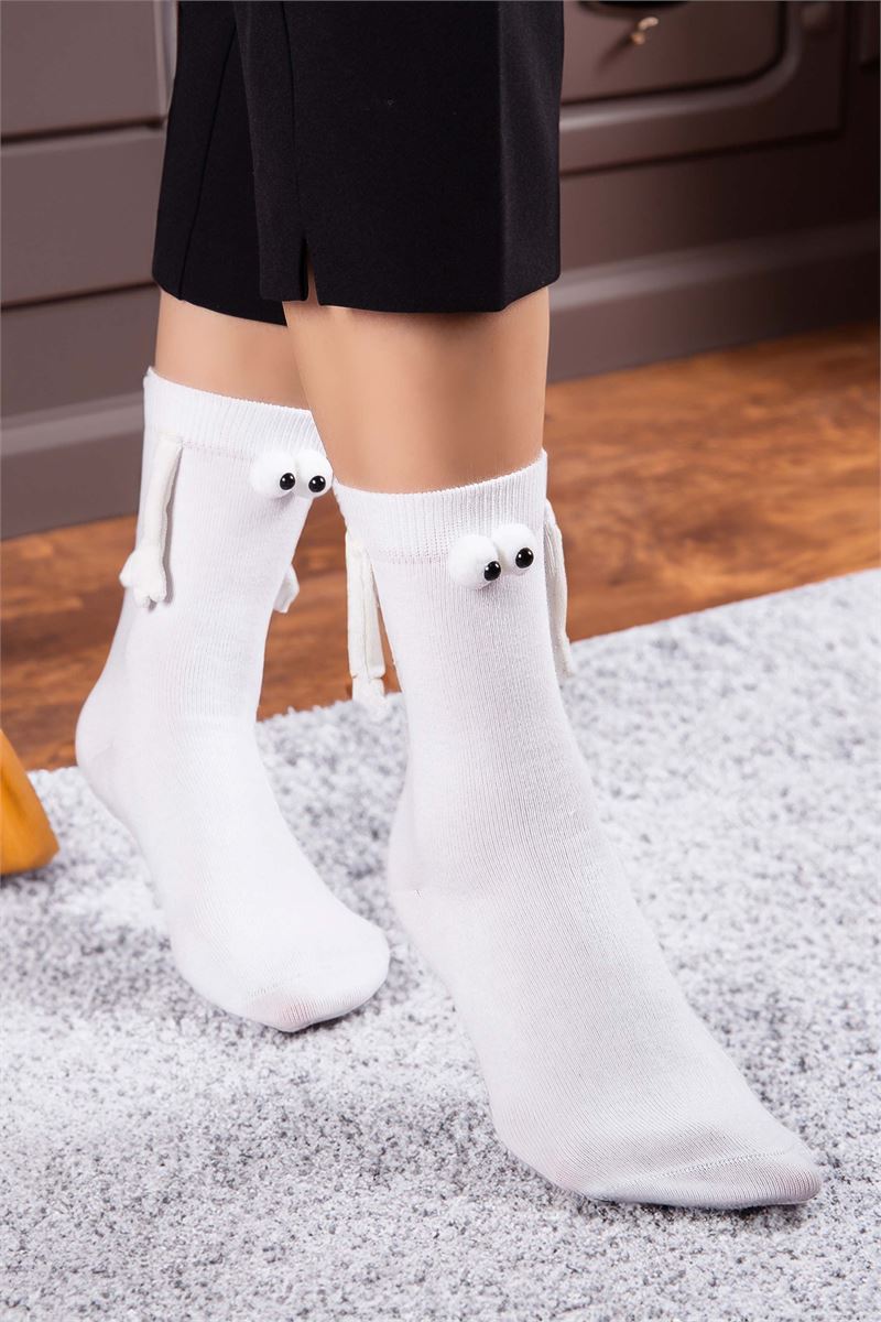 BROSS MAGNET SOCKS WHITE