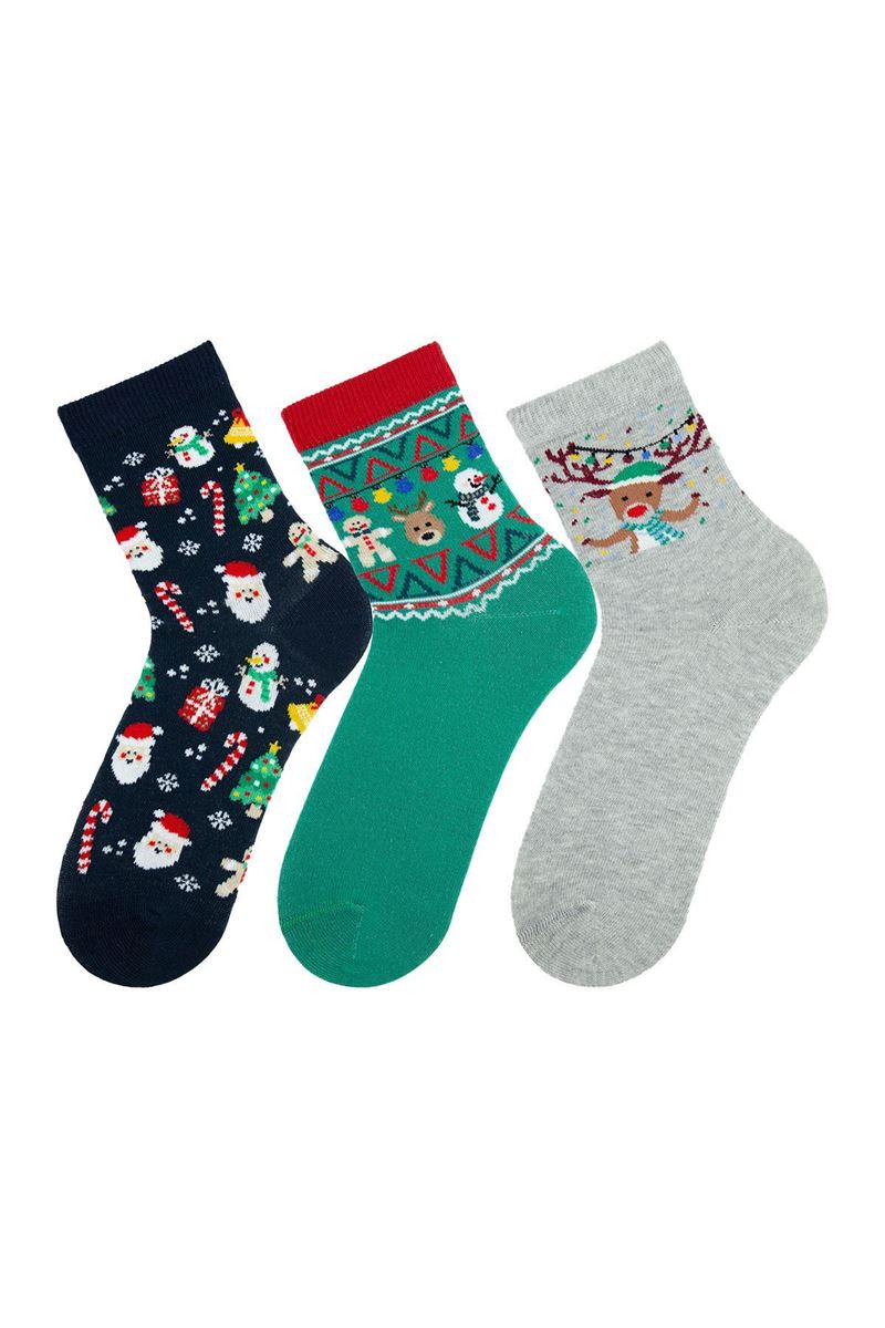 BROSS KIDS' NEW YEAR CREW SOCKS ASORTY