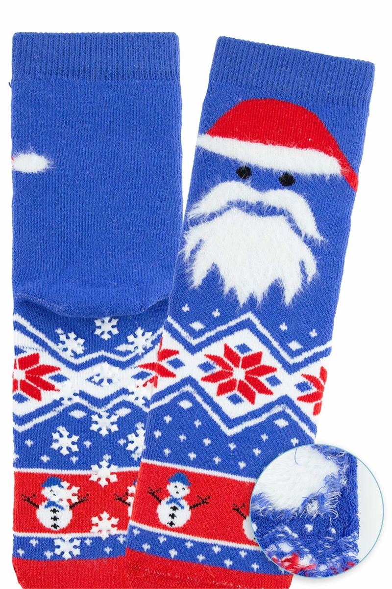 BROSS SANTA CLAUS & SNOW BOYS’ TERRY SOCKS ASORTY