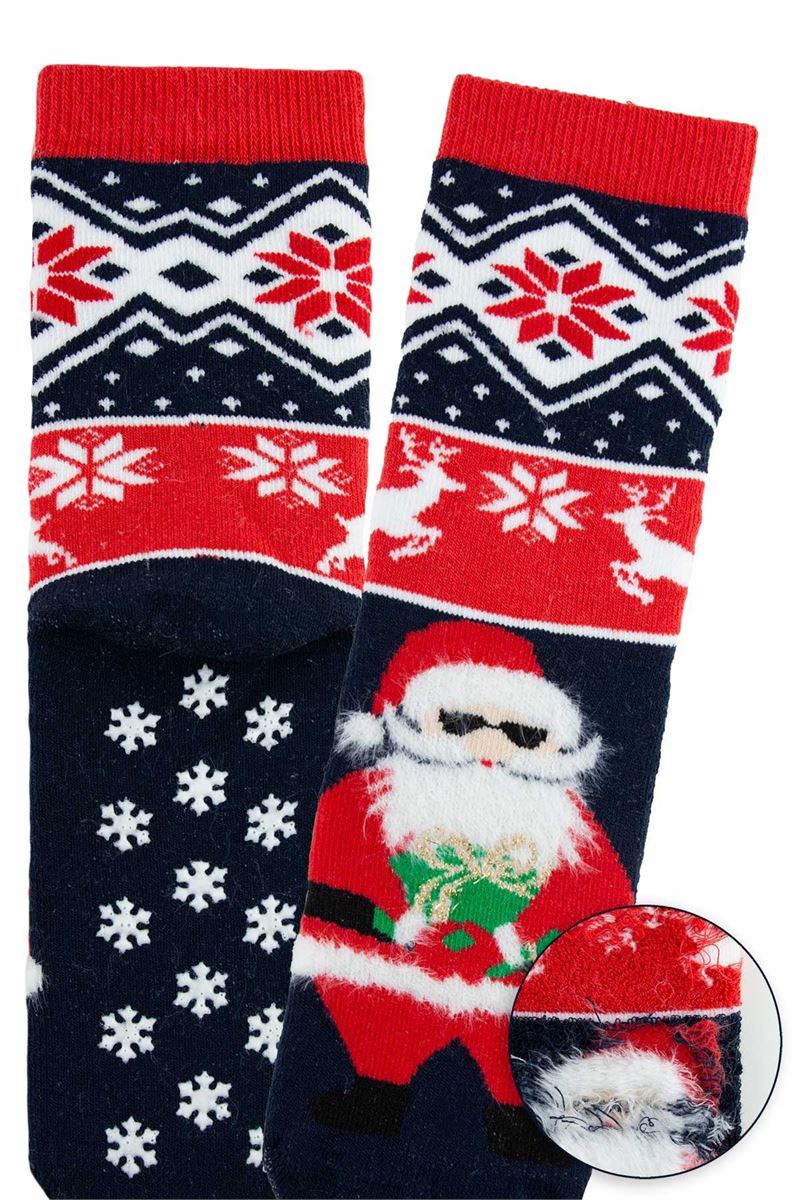 BROSS SANTA CLAUS & SNOW BOYS’ TERRY SOCKS ASORTY