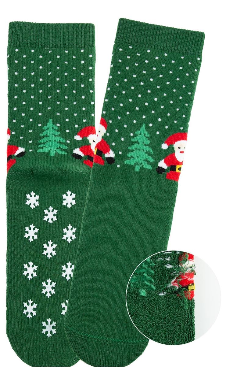 BROSS SANTA CLAUS BOYS’ TERRY SOCKS ASORTY