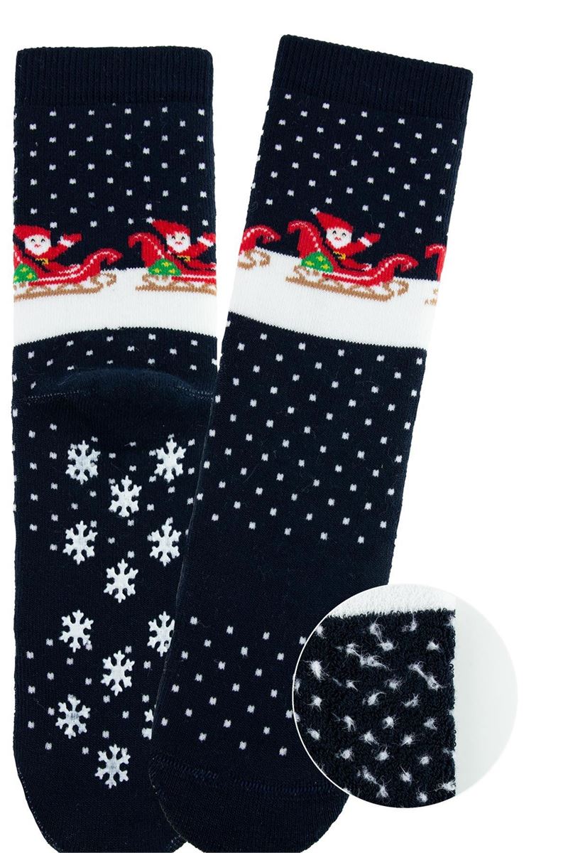 BROSS SANTA CLAUS BOYS’ TERRY SOCKS ASORTY