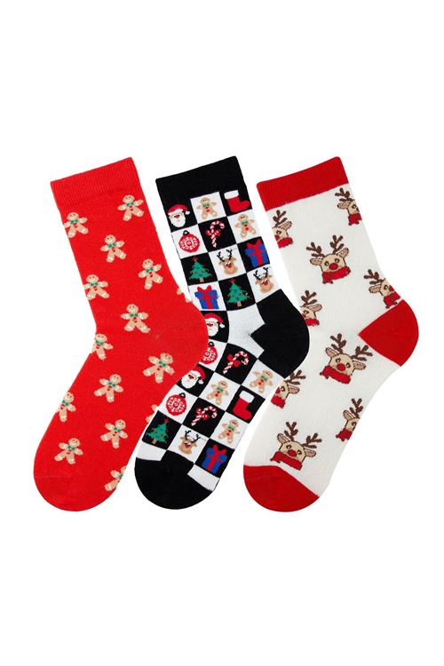 Women Christmas Crew Socks 12