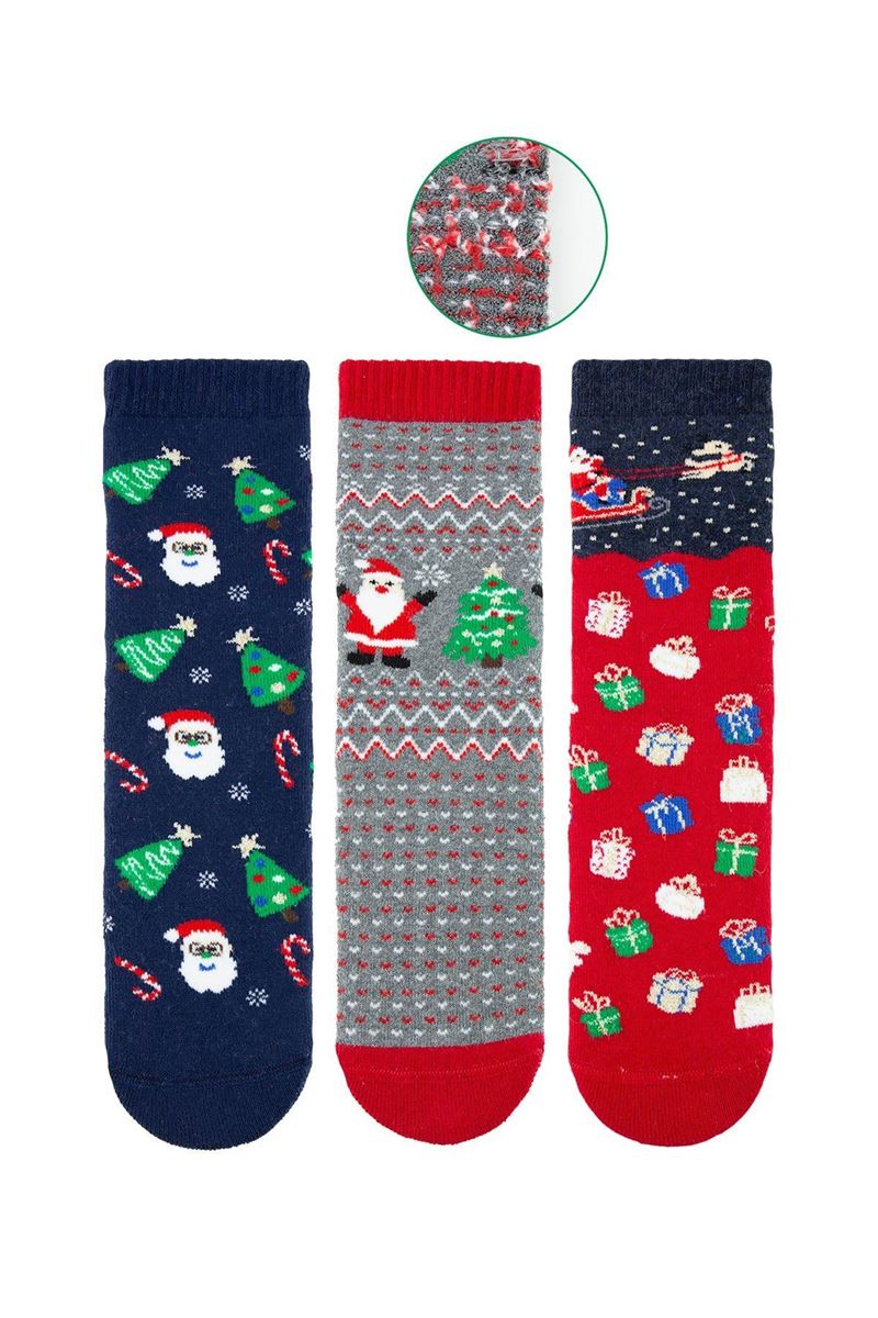 BROSS CHRISTMAS GIFTS GIRLS’ TERRY SOCKS ASORTY