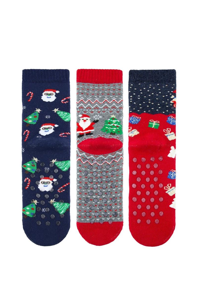 BROSS CHRISTMAS GIFTS GIRLS’ TERRY SOCKS ASORTY