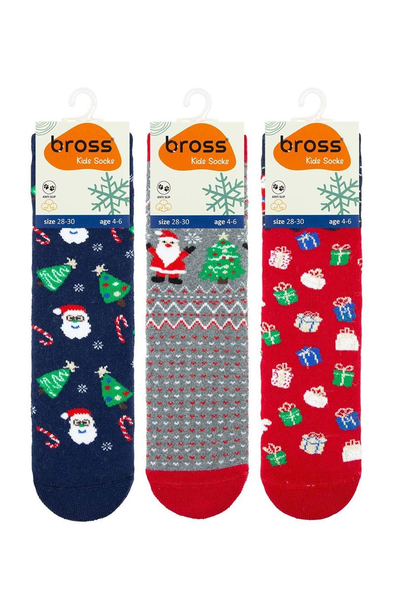 BROSS CHRISTMAS GIFTS GIRLS’ TERRY SOCKS ASORTY