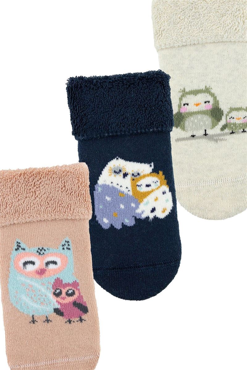 BROSS OWL FAM BABY GIRLS’ TERRY SOCKS ASORTY