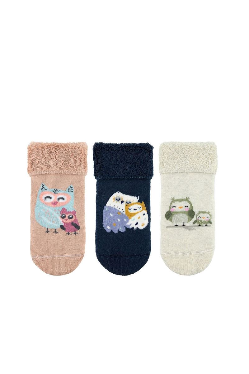 BROSS OWL FAM BABY GIRLS’ TERRY SOCKS ASORTY