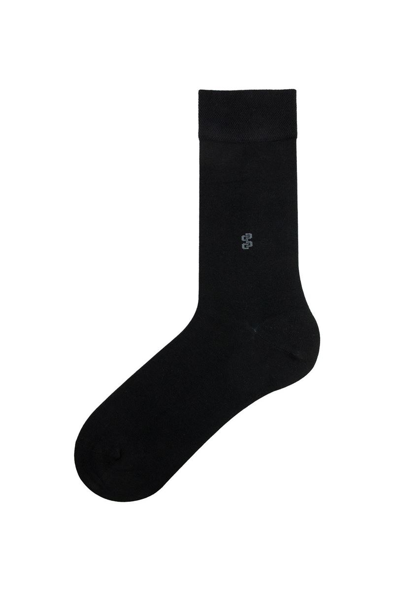 BROSS MEN S SOCKS WITH HIGH COTTON RATIO BLACK