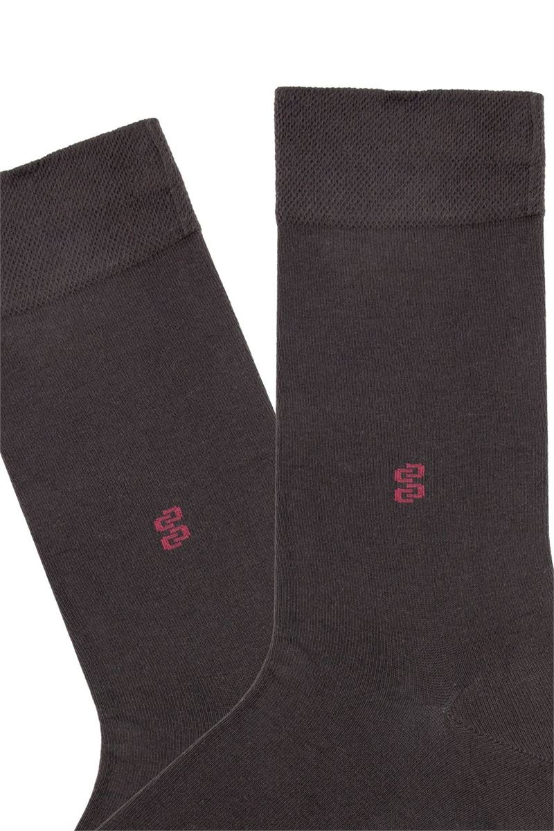 BROSS MEN S SOCKS WITH HIGH COTTON RATIO BROWN