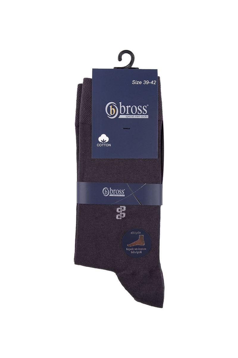 BROSS MEN S SOCKS WITH HIGH COTTON RATIO SMOKED