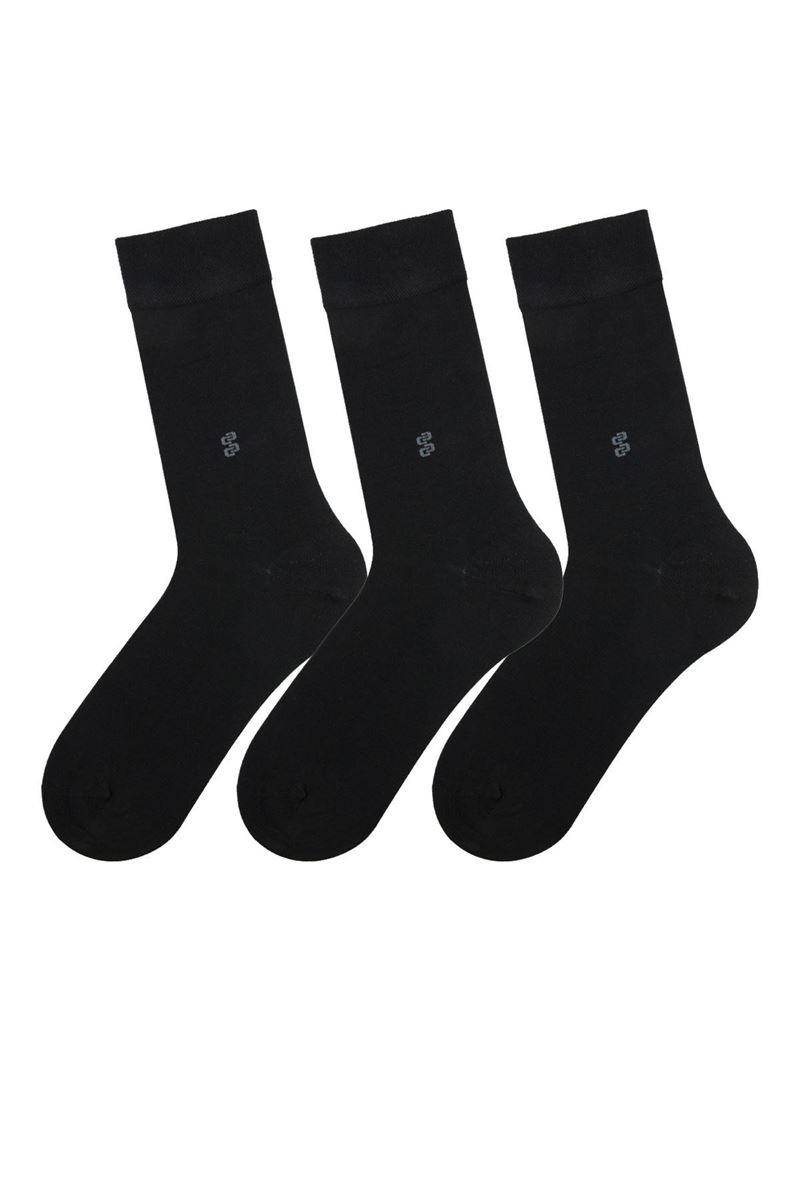 BROSS MEN S SOCKS WITH HIGH COTTON RATIO BLACK