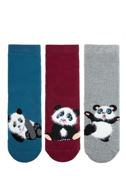 Panda Boys’ Terry Socks 12