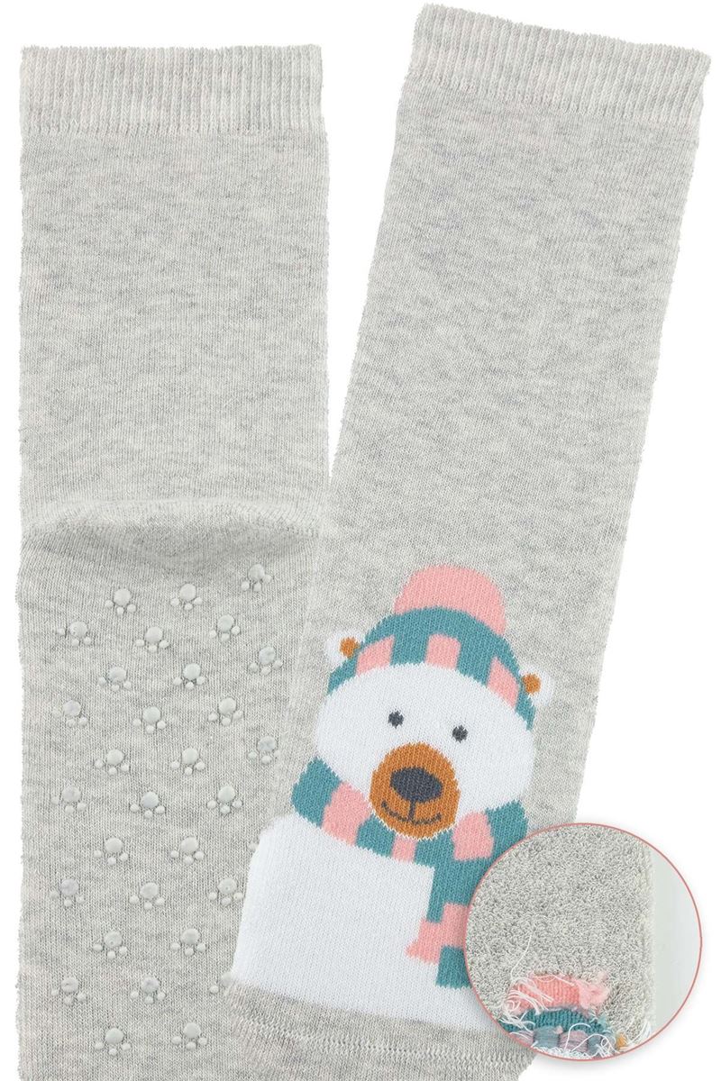 BROSS POLAR BEAR GIRLS’ TERRY SOCKS ASORTY