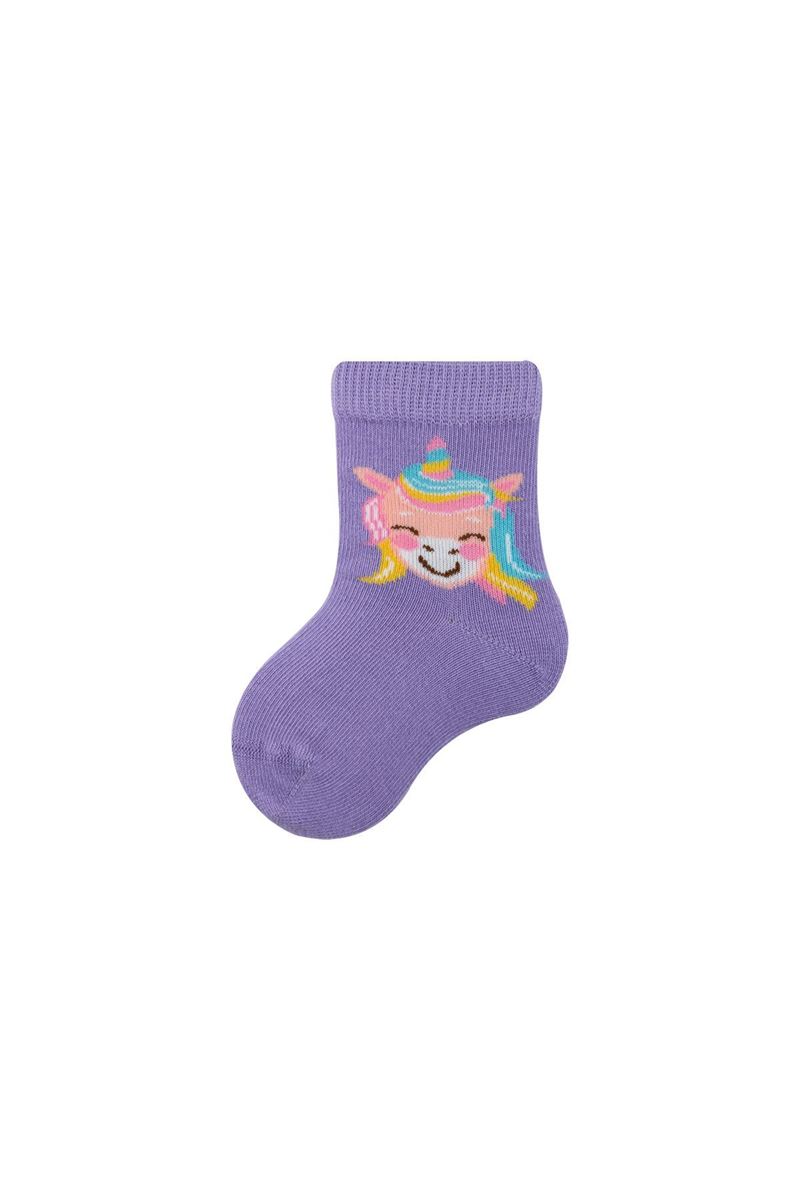 BROSS BABY GIRL ANKLE SOCKS PEG PATTERNED ASORTY