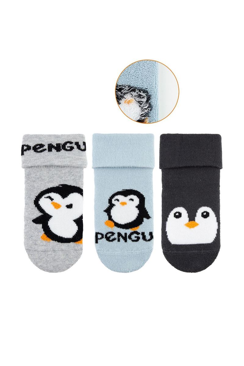 BROSS PENGUINS BABY BOYS’ TERRY SOCKS ASORTY