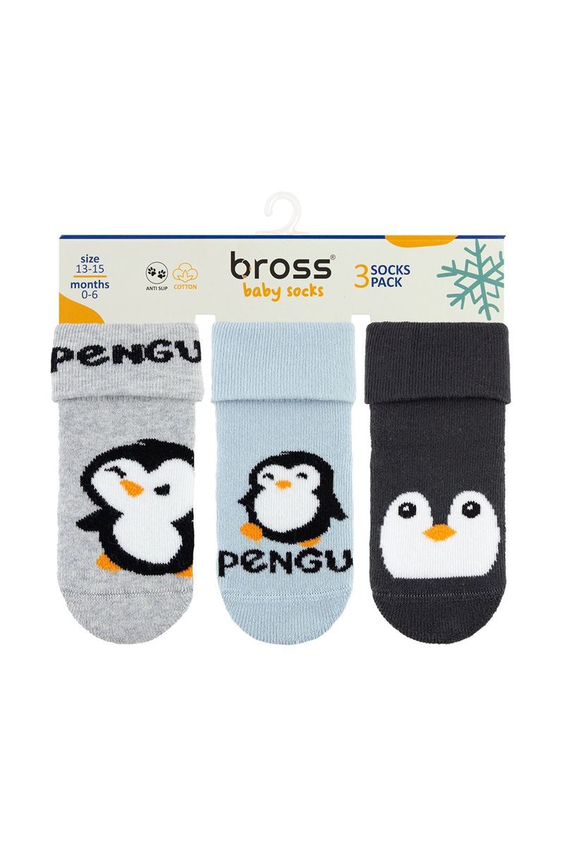 BROSS PENGUINS BABY BOYS’ TERRY SOCKS ASORTY