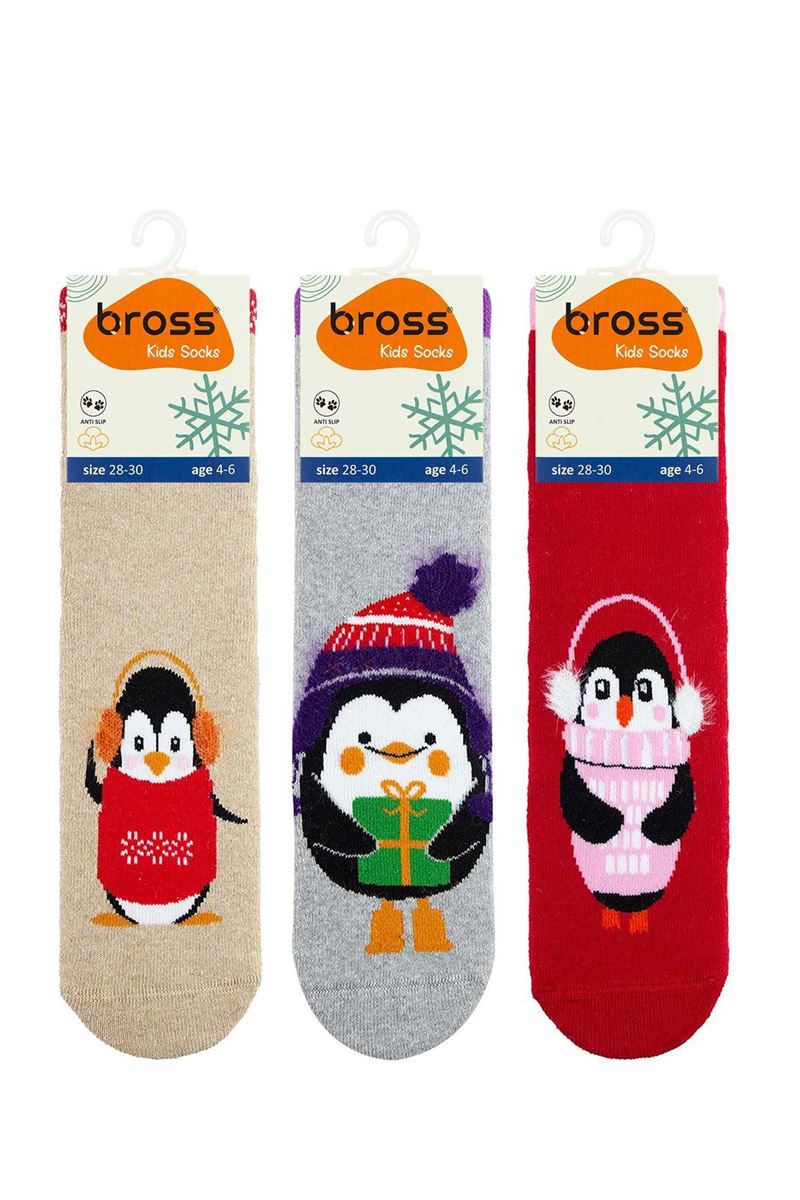 BROSS PENGUIN GIRLS’ TERRY SOCKS ASORTY