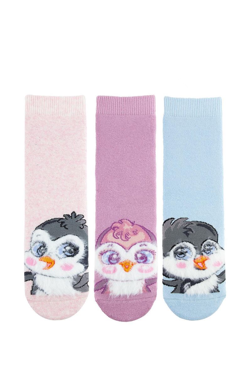 BROSS CUTE ANIMAL GIRLS’ TERRY SOCKS ASORTY