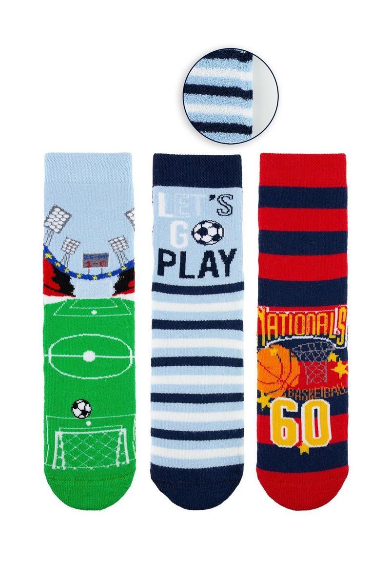 BROSS FOOTBALL BOYS’ TERRY SOCKS ASORTY