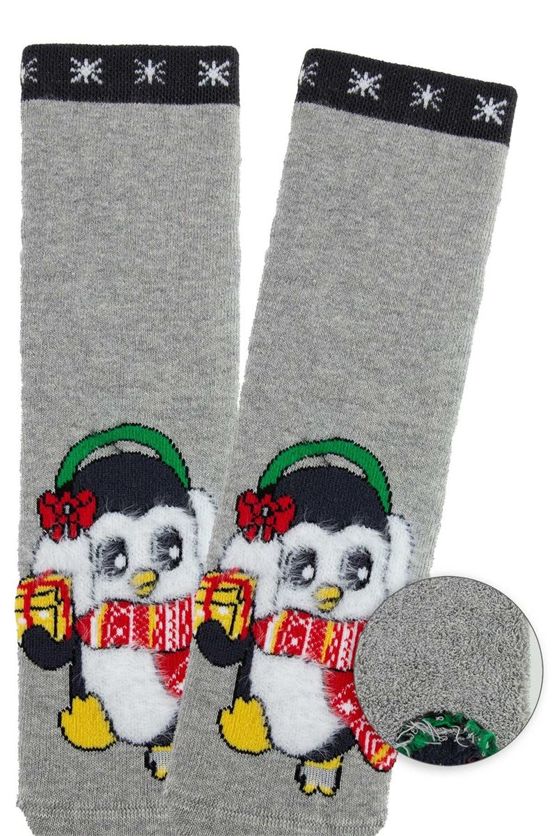 BROSS SOFTY WINTER ANIMALS GIRLS’ TERRY SOCKS ASORTY