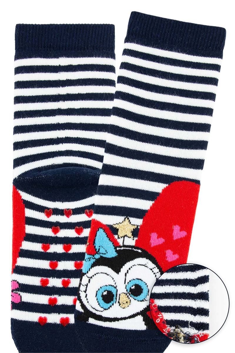 BROSS CUTE SMILING ANIMALS GIRLS’ TERRY SOCKS ASORTY