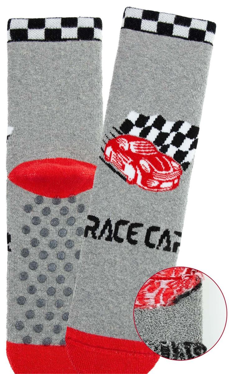 BROSS RACING CAR BOYS’ TERRY SOCKS ASORTY